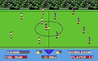 Gazza's Super Soccer  screensoh giochi per emulatore c64