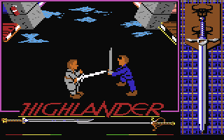 Highlander  screensoh giochi per emulatore c64