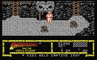 Indiana Jones and the Temple of Doom  screensoh giochi per emulatore c64