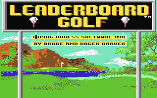 Leaderboard Golf  c64
