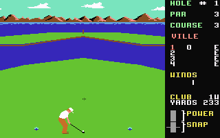 Leaderboard Golf  screensoh giochi per emulatore c64