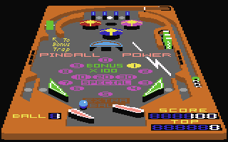 Pinball Power  screensoh giochi per emulatore c64