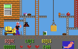 Popeye 2  screensoh giochi per emulatore c64