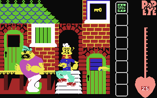 Popeye 86  screensoh giochi per emulatore c64
