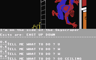Questprobe 2: Spiderman  screensoh giochi per emulatore c64