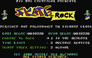 Skate Rock  c64
