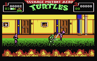 Teenage Mutant Hero Turtles  screensoh giochi per emulatore c64