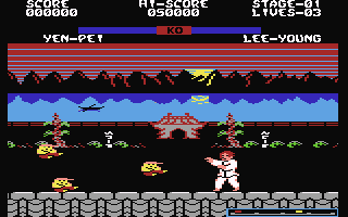 Yie Ar Kung-Fu 2  screensoh giochi per emulatore c64
