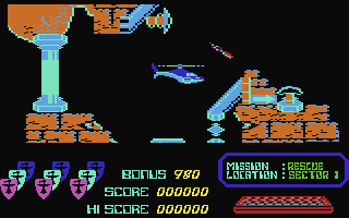 Airwolf  screensoh giochi per emulatore c64