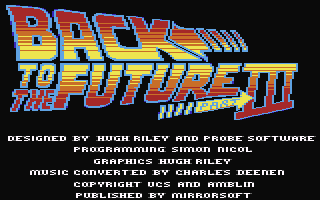 Back to the Future 3  c64