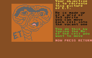 E.T. Puzzle  c64