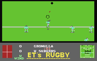 ET's Rugby League  screensoh giochi per emulatore c64
