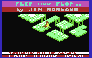 Flip and Flop Written by: 	Jim Mangano
Manufaction: 	Statesoft
Genre: 	Miscellaneous</c> c64