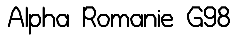 Alpha Romanie G98