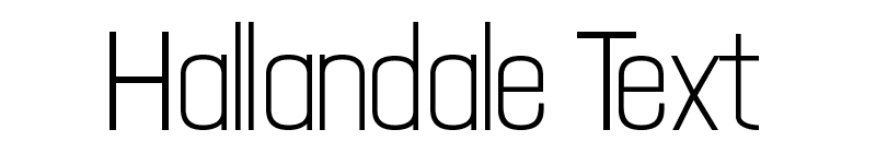 Hallandale Text