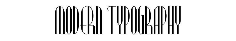 Modern Typography