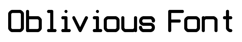 Oblivious Font