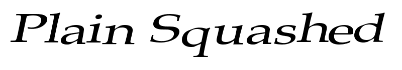 Plain Squashed