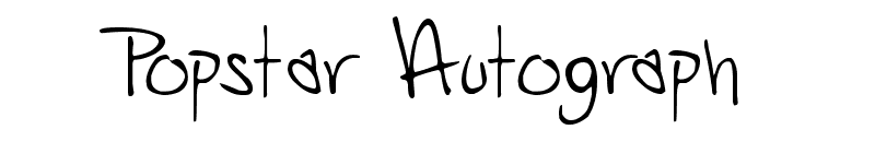 Popstar Autograph