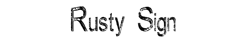Rusty Sign