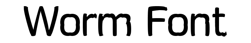 Worm Font
